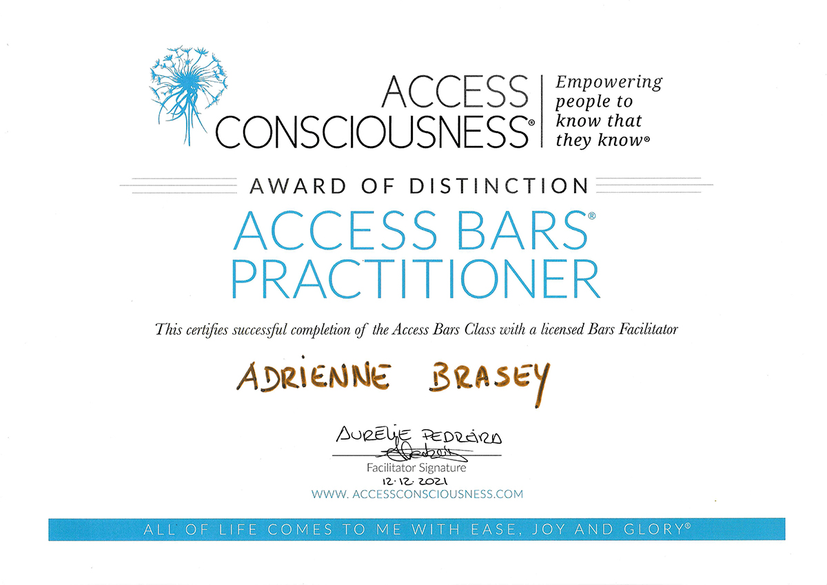Access Bars Certificat